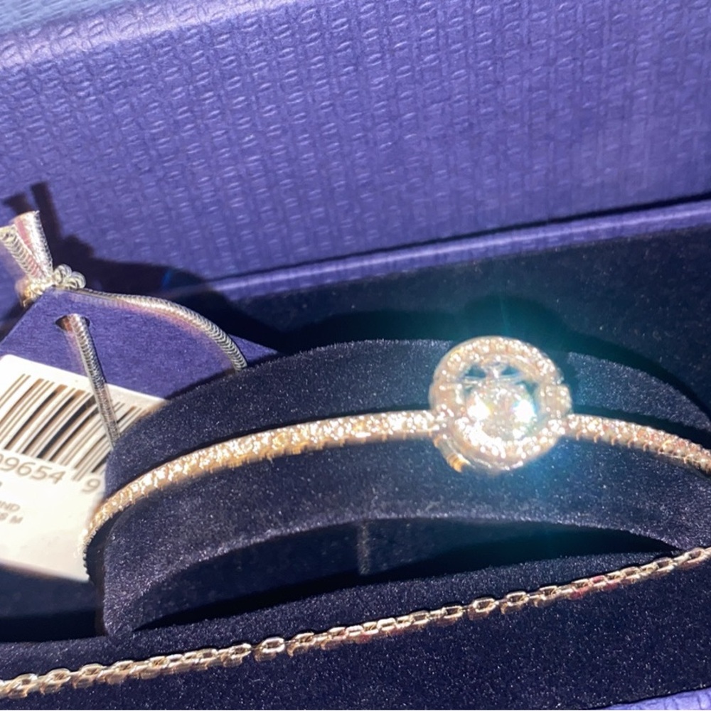 Swarovski Silver Ring Set With Clear Crystals - image 2